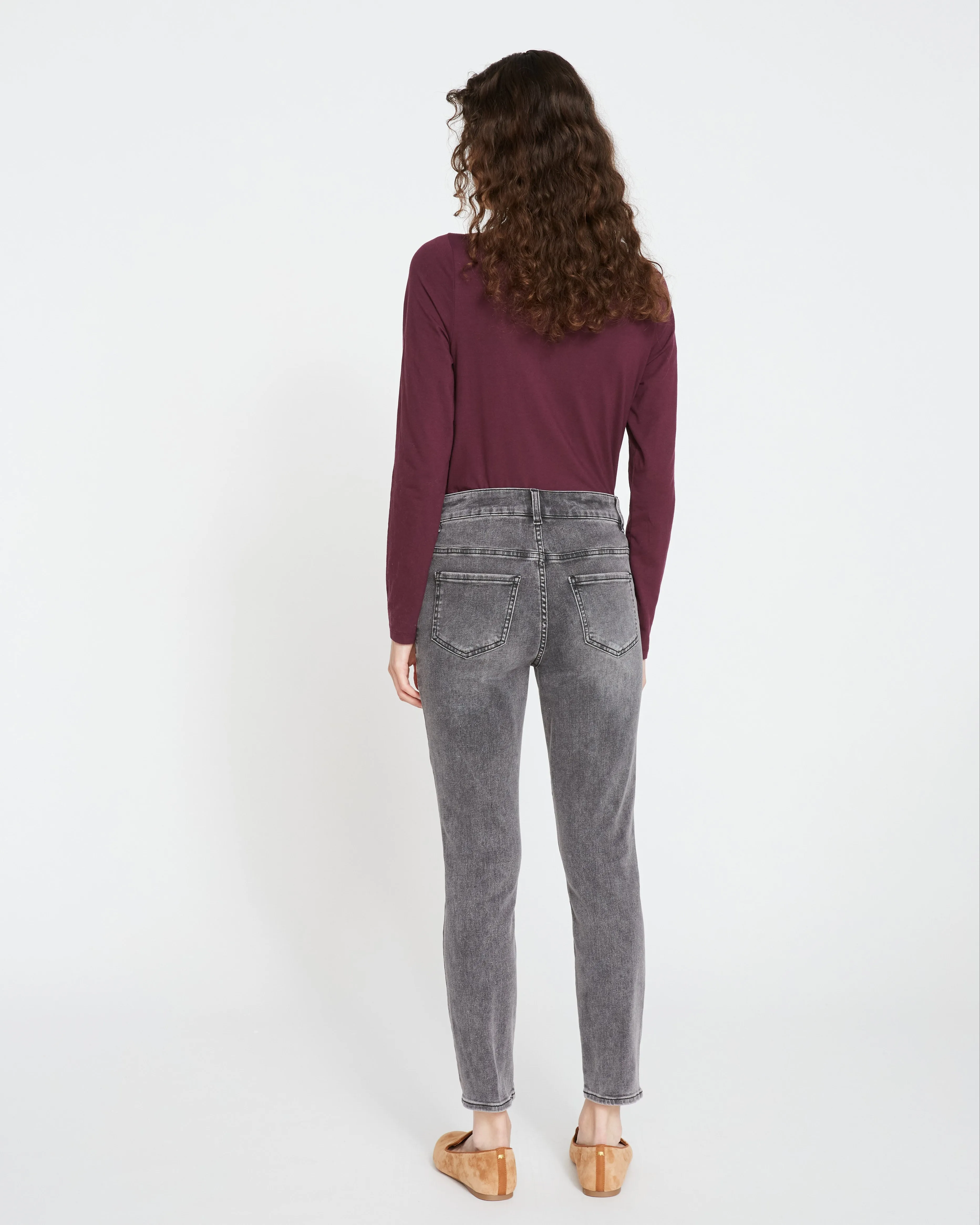 Seine High Rise Skinny Jeans 27 Inch - Distressed Black